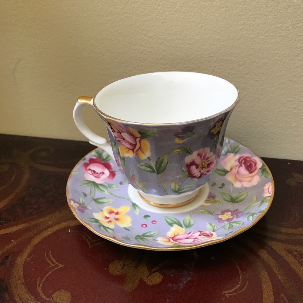 Royal Cuthbertson  Staffordshire  teacup& saucer